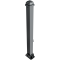 Ornamental bollard | steel tube 70 x 70 mm | series 473B | foldable, self-engaging lockto be fixed by plugs, with base plate 100 x 150 mm | with triangular locking mechanism acc. with DIN 3223 | without eyelet